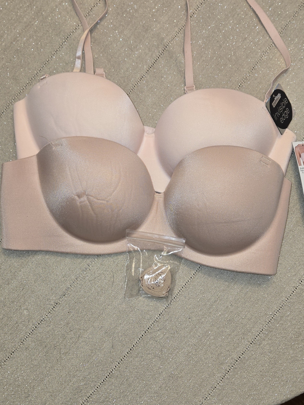 Sophie B Invisible Edge Strapless Light Pink Convertible Bra